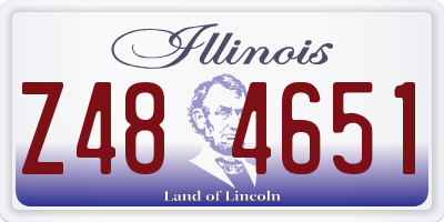 IL license plate Z484651