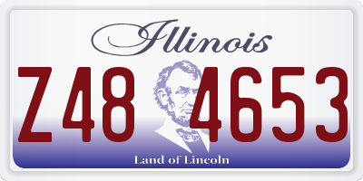 IL license plate Z484653