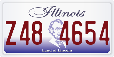IL license plate Z484654