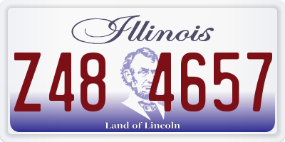 IL license plate Z484657