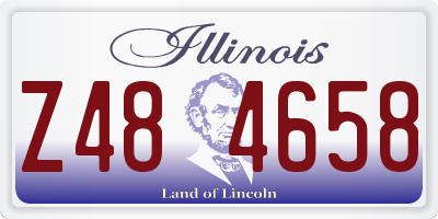 IL license plate Z484658