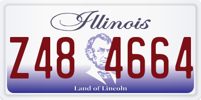 IL license plate Z484664