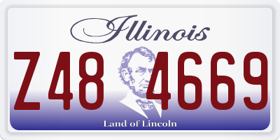 IL license plate Z484669