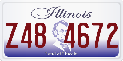 IL license plate Z484672