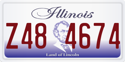 IL license plate Z484674