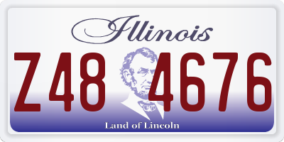 IL license plate Z484676