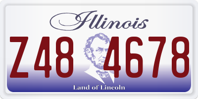 IL license plate Z484678