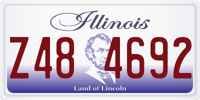 IL license plate Z484692