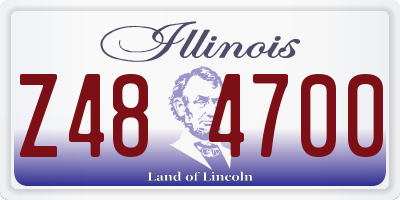 IL license plate Z484700