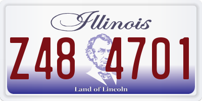 IL license plate Z484701