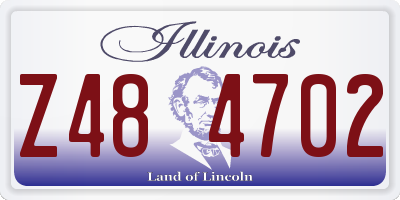 IL license plate Z484702