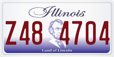 IL license plate Z484704