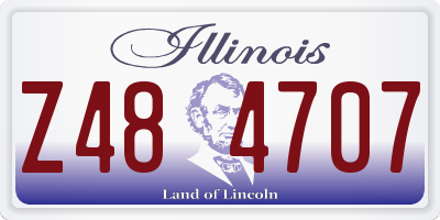 IL license plate Z484707