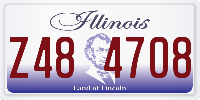 IL license plate Z484708