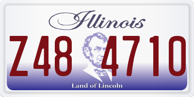 IL license plate Z484710