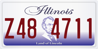 IL license plate Z484711