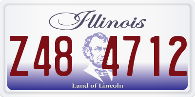 IL license plate Z484712