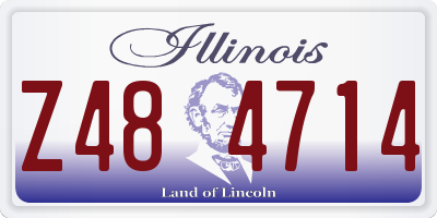 IL license plate Z484714