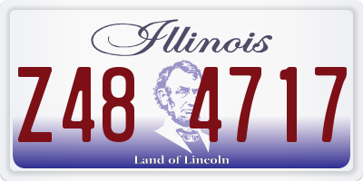 IL license plate Z484717