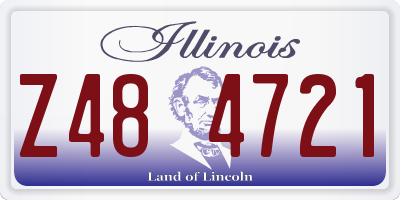 IL license plate Z484721