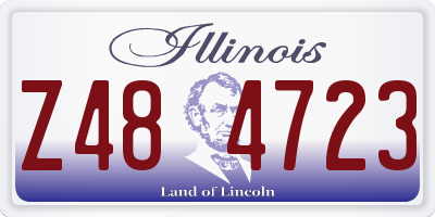 IL license plate Z484723