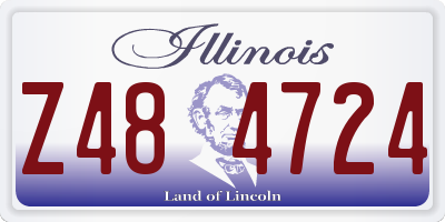 IL license plate Z484724