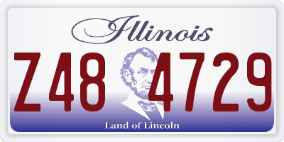 IL license plate Z484729