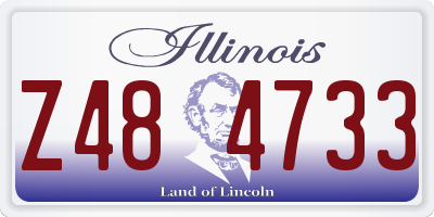 IL license plate Z484733