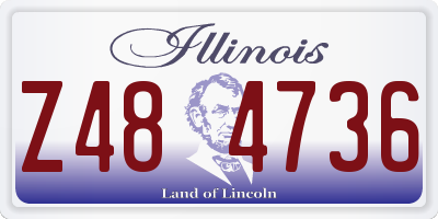 IL license plate Z484736