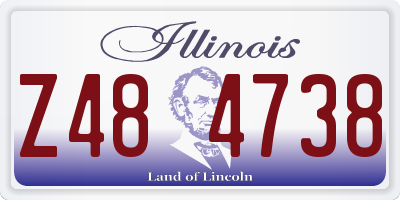 IL license plate Z484738
