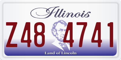 IL license plate Z484741