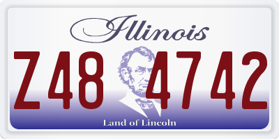 IL license plate Z484742