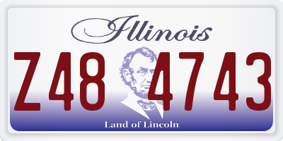 IL license plate Z484743