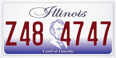 IL license plate Z484747