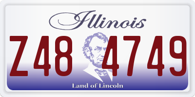 IL license plate Z484749