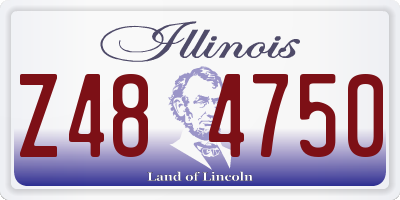 IL license plate Z484750