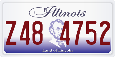 IL license plate Z484752