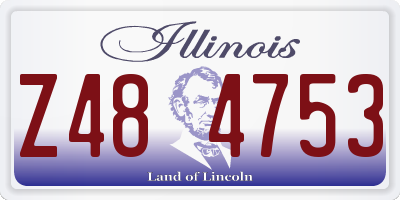 IL license plate Z484753