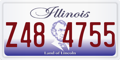IL license plate Z484755