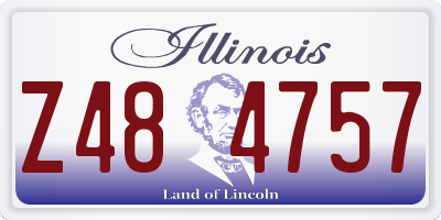 IL license plate Z484757
