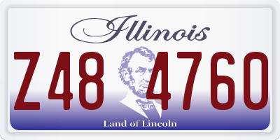 IL license plate Z484760