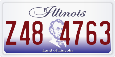 IL license plate Z484763