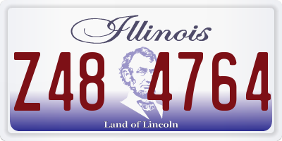 IL license plate Z484764