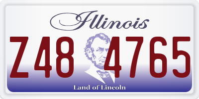 IL license plate Z484765