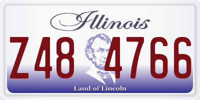 IL license plate Z484766