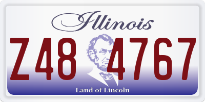 IL license plate Z484767
