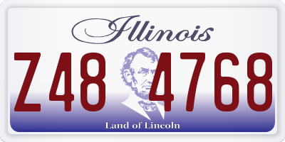 IL license plate Z484768