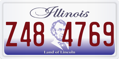 IL license plate Z484769