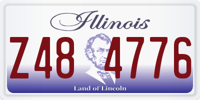 IL license plate Z484776