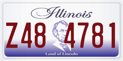 IL license plate Z484781
